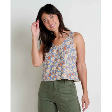 Women's Taj Hemp Button Back Tank