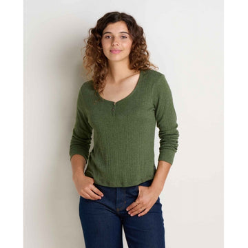 Foothill Pointelle Henley LS Shirt