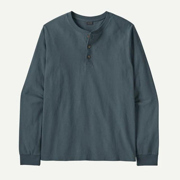 Men's Long Sleeved Henley Shirt