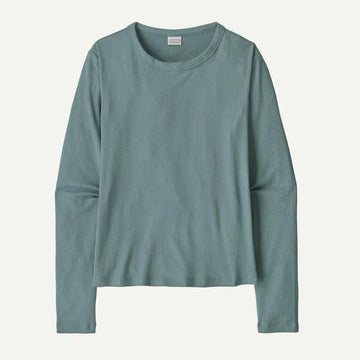 Women's Long Sleeved Rib Knit Top
