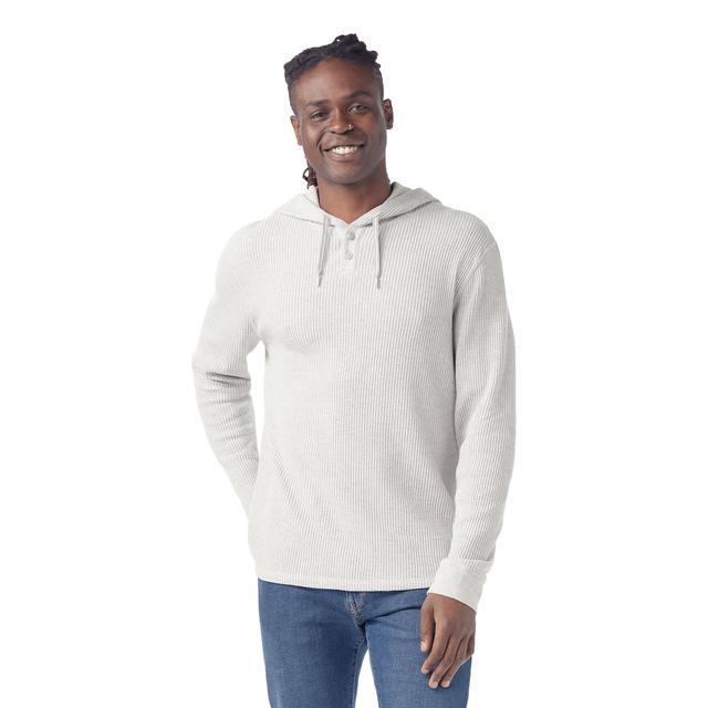 Men's Waffle Henley Hoodie