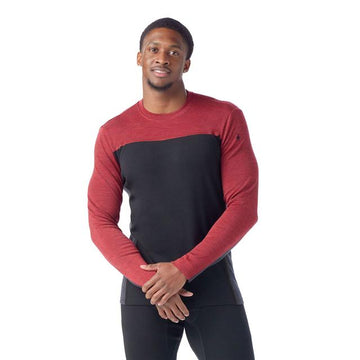 Men's Classic Thermal Merino Base Layer Colorblock Crew Top