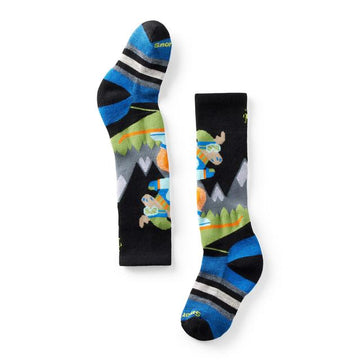 Men's Wintersport Full Cushion Mountain Moose Pattern Over The Calf Socks