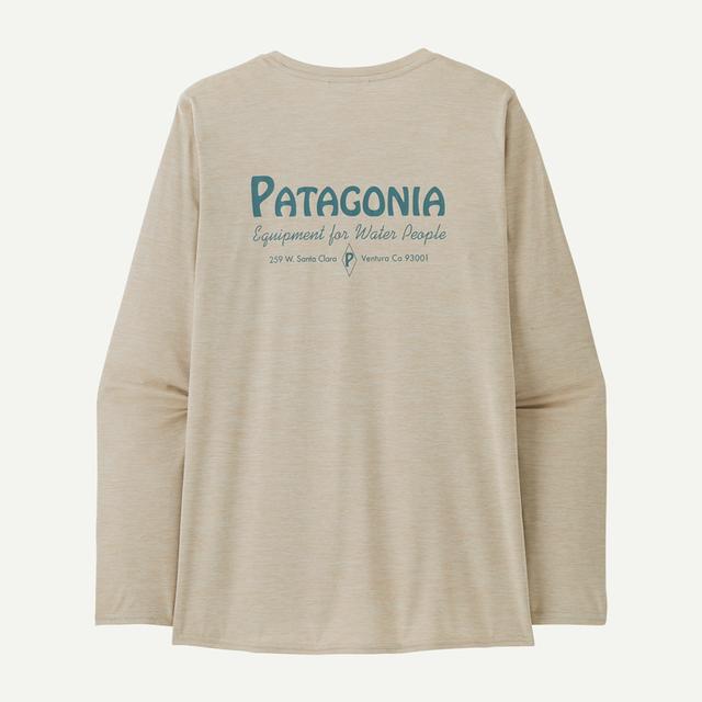 Women's L/S Cap Cool Daily Graphic Shirt - Waters